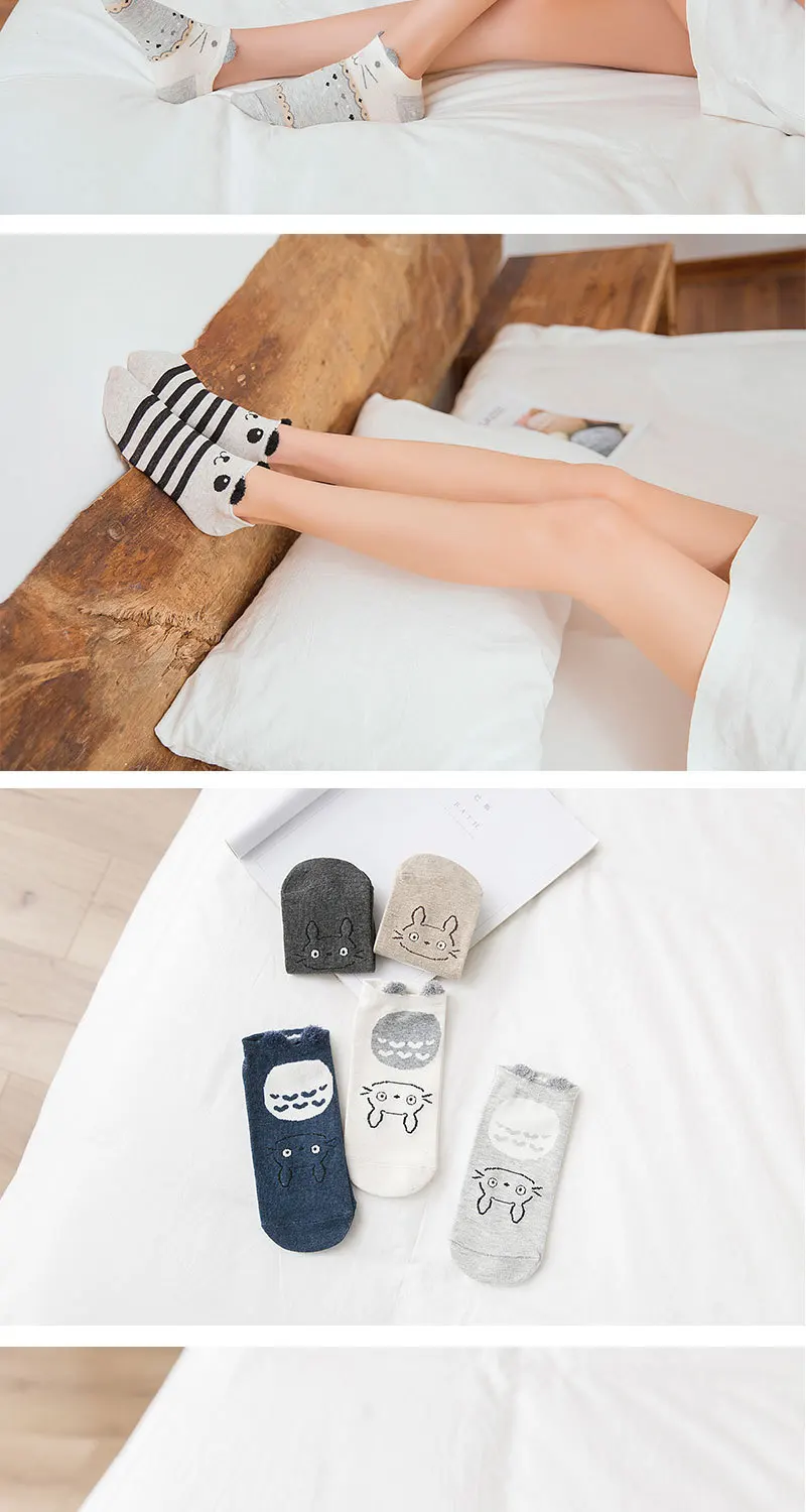 Spring And Summer New Style Women's Three-dimensional Socks Comfortable Cute Japanese-style Cartoon yu mao sha wa Children Color