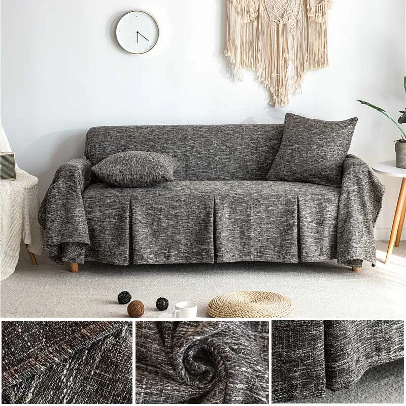 Sofa Cover Cotton Linen Sofa Towel Slipcover Sofa Covers for Living Room Couch Cover funda sofa Protect Furniture 1/2/3 seater