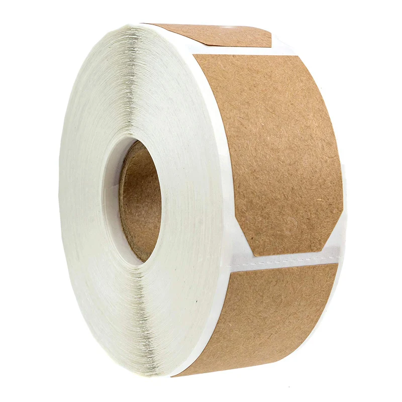 

Natural Brown Kraft Blank DIY Stickers Named Assorted Writing Labeling Sticker Home Kitchen Diy Label for GIft Bottle Household