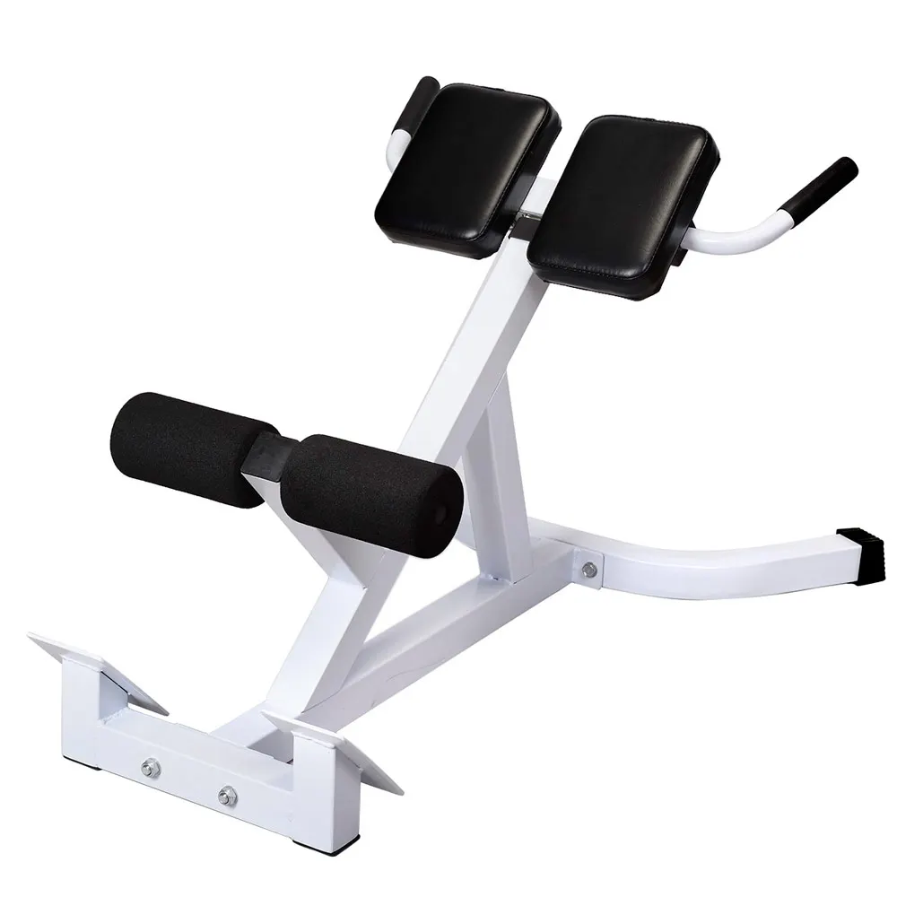 

N-027 Back Hyperextension Bench Roman Chair White & Black weight bench gym bench