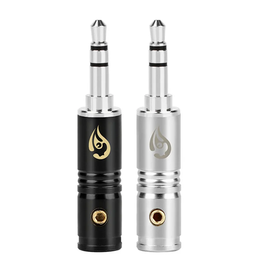 Hifi 3.5 mm Jack Audio Plug Connector Stereo 3 Poles Rhodium Plated Copper Earphone Plugs Solder 6.0mm Wire Hole Line Connectors |