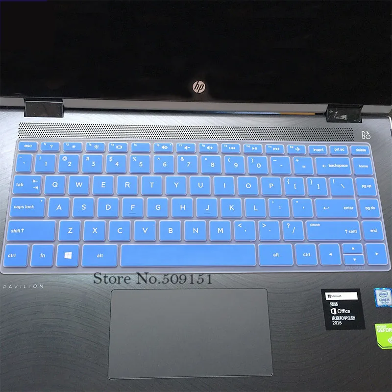 14-дюймовый ноутбук клавиатура защитная крышка для hp Pavilion x360 14-ba048TX 14-BA063tx 14-BA153TX 14-BA103tu 14-BA105ne 14-BA002ne - Цвет: Blue