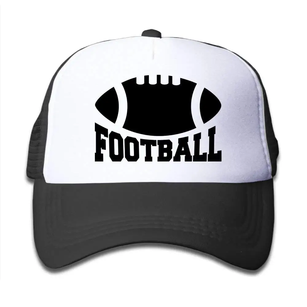 Сетчатые бейсболки Snapback Hat football 2 для мальчиков и девочек, черный, один размер