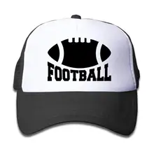 Сетчатые бейсболки Snapback Hat football 2 для мальчиков и девочек, черный, один размер