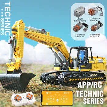 

Mould King City Technic RC APP Motorized Excavator Truck Creator Building Blocks MOC 8043 DIY Bricks Toys For Children Gifts