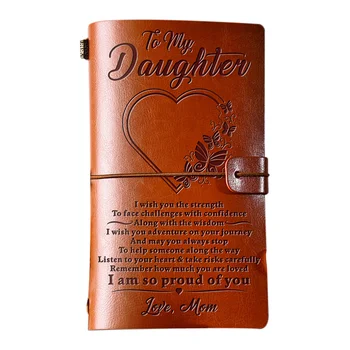 

Retro PU Leather Notebook Fashionable Durable Diary Notepad Note Book Stationery Gift Traveler Journals