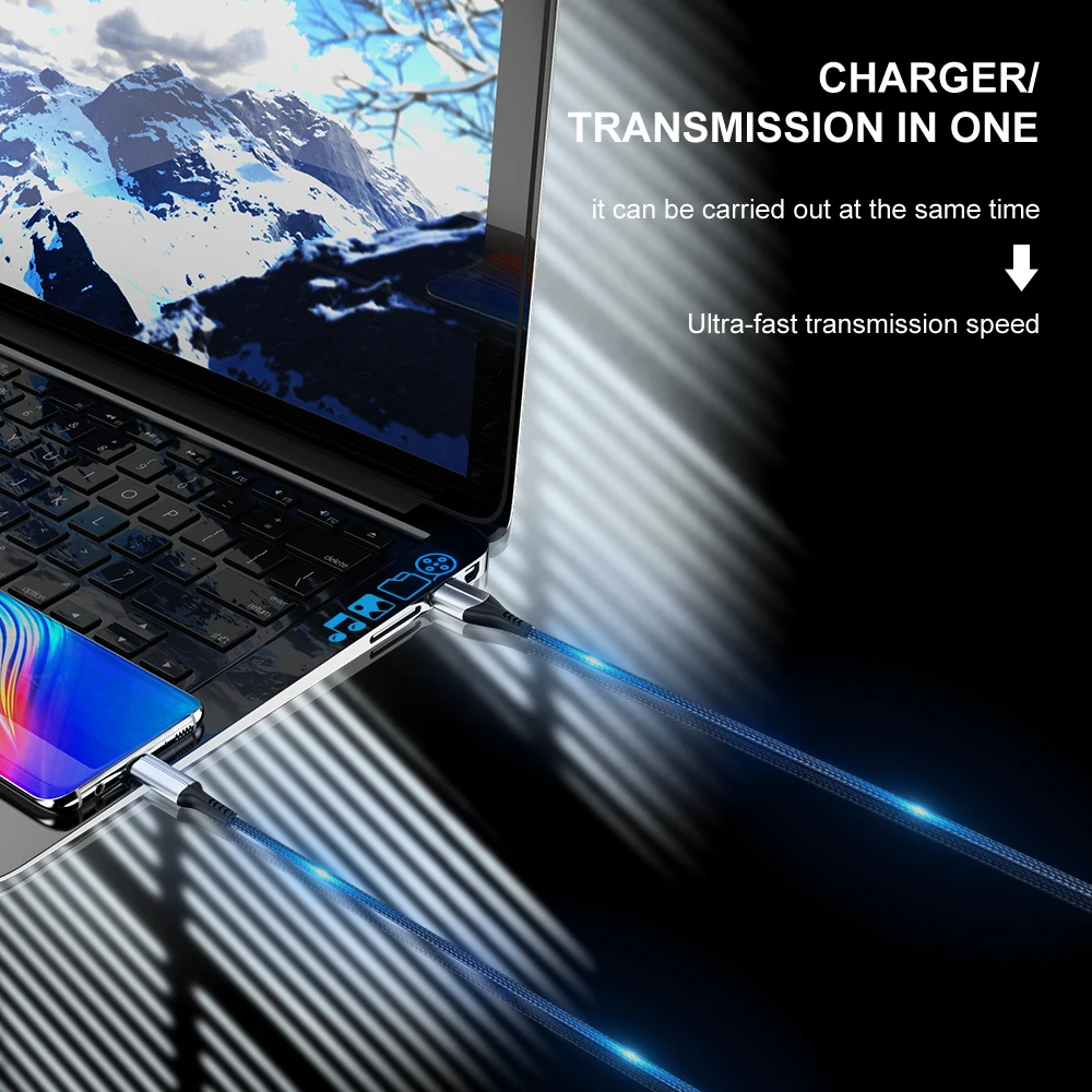 Кабель Vanniso для быстрой зарядки usb type-C для samsung S10 S9, кабель USB C для быстрой зарядки huawei Mate30, Xiaomi, USB-C, зарядное устройство