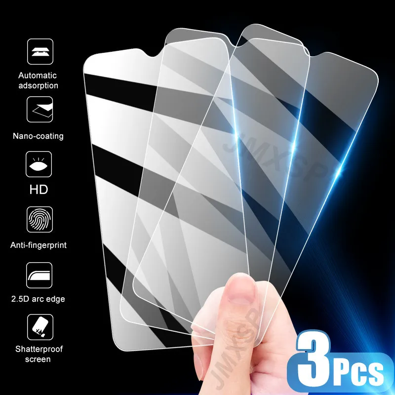 3Pcs Tempered Glass For Xiaomi Redmi Note 7 8T 8 6 Pro Screen Protector on For Redmi 8 8A 7A 7 6A 6 Pro Go K30 Protective Glass afbeelding