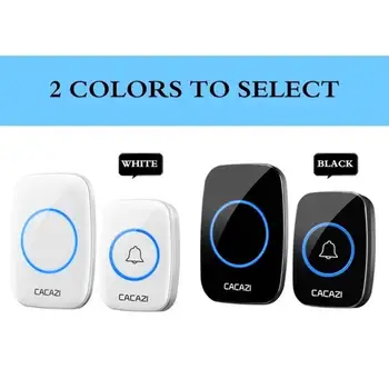 

Wireless Door Bell Wireless Digital Doorbell Music Doorbell 38 Tune Songs Portable Intelligent Home Office Indoor Apartment LED