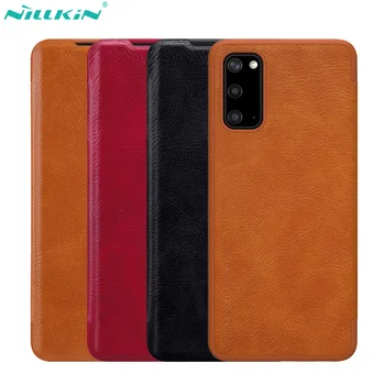 

Nillkin Phone Case for Samsung Galaxy S20 S20+ Cover QIN Flip Leather Case Wallet Cover for Samsung S20 Ultra Plus 5G Case Bag