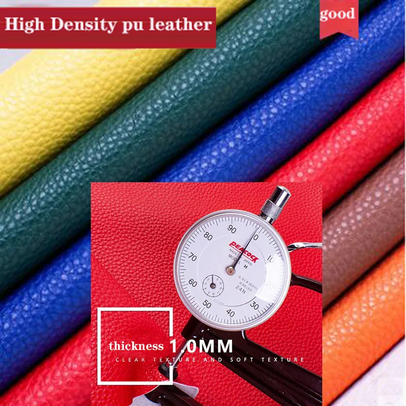 

Good High Density PU Leather Fabric 20 Colour Like Small Leeche Faux Pu Leather Fabric Sewing Sofa DIY Bag Material 69*50cm1pc