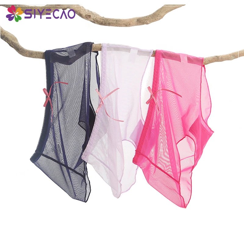 

Full Transparent Panties Women Seamless Sexy Briefs Ladies Solid Ultra Thin Mid Rise Underwear Panties Plus Size Lingerie Women