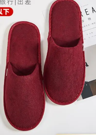 red slippers 1 пары в партии, белого и красного цвета из флиса кораллового цвета для невесты, чтобы вечерние подарки невесте свадебные тапочки - Цвет: red slippers