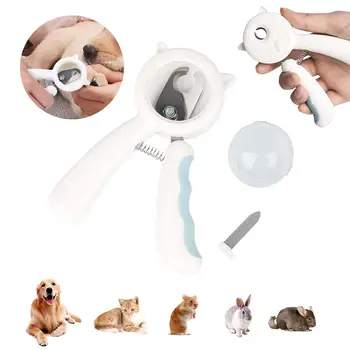 

Pet Nail Clipper Stainless Steel Anti-splash Cat Dog Nail Scissors Built-in Nail File Non-slip Home Safe Pet Grooming Tool