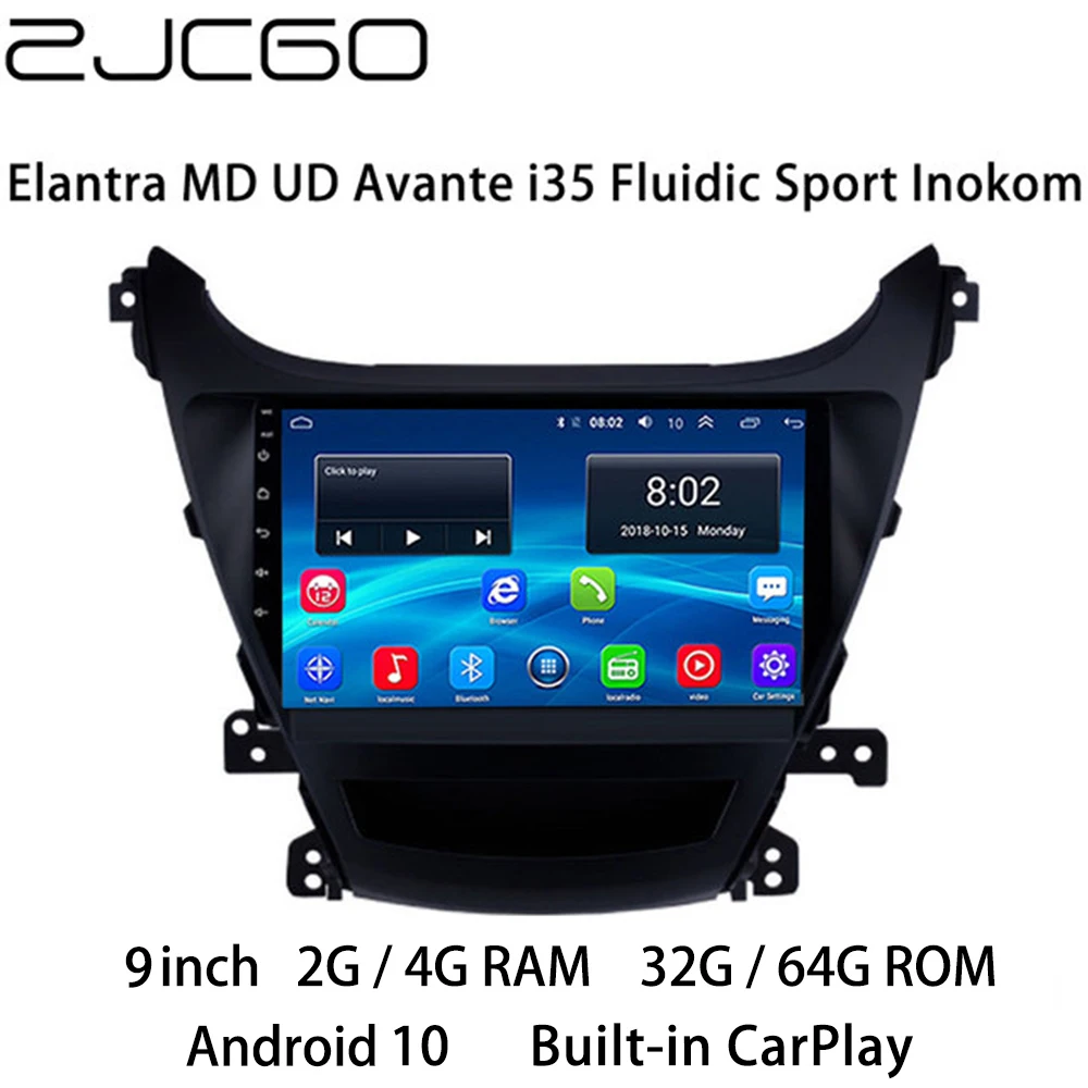 

Car Multimedia Player Stereo GPS DVD Radio Navigation Android Screen for Hyundai Elantra MD UD Avante i35 Fluidic Sport Inokom
