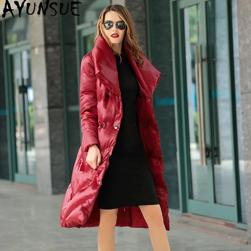 メーカー直売 Ayunsueロング冬アヒルダウンジャケットの女性のファッションダウンコートフグジャケットの女性の韓国服レディースダウンジャケット166 Lw 純正安い Pmp2kpbanyuwangi Dkp Jatimprov Go Id
