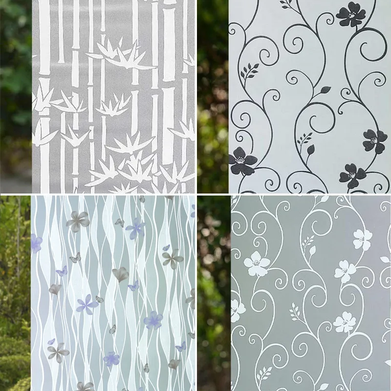 

Self-Adhesive Glass Film Dull Polish Adhesive Paper Translucent Non-transparent Window Sliding Door Bathroom Window Stickers Gla