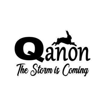 

Car Sticker Accessories Vinyl Personalized Qanon The Storm Is Coming Car Window Body Decorative Waterproof PVC 14cm X 8cm