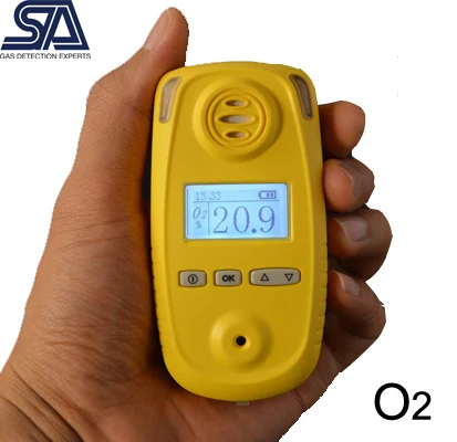 

Rechargeable Oxygen Gas Detector/Monitor with UK Sensor O2 Detector