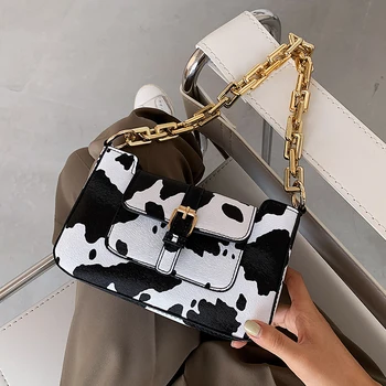 

С Доставкой French Non-Mainstream Female 2020 New Style Fashion Net Red Chain Shoulder Bag All-match Western Style Underarm Bag