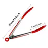 Silicone Tongs Kitchen Stainless Steel BBQ Non-Stick Kitchen Utensils Barbecue Cooking Tong With Joint Lock Kitchen Accessories 4