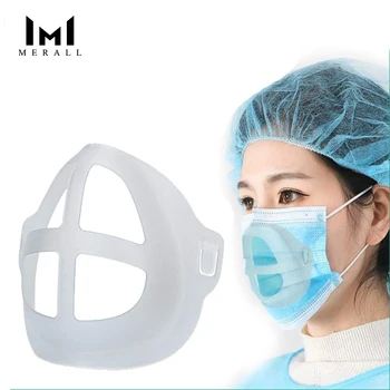 

3D Mouth Mask Support Breathing Assist Help Mask Inner Cushion Bracket Food Grade Silicone Mask Holder Breathable Valve Dropship