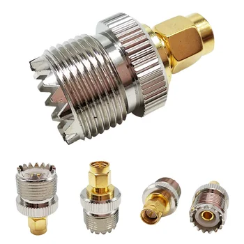 

Portable Adapter Converter Connector RF Coax Durable SO-239 Female To SMA Male