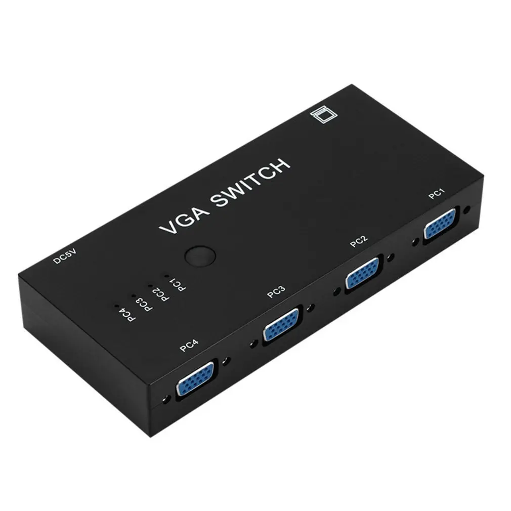 4 в 1 VGA коммутатор из компьютера видео конвертер HD Проектор Монитор шт. обмен