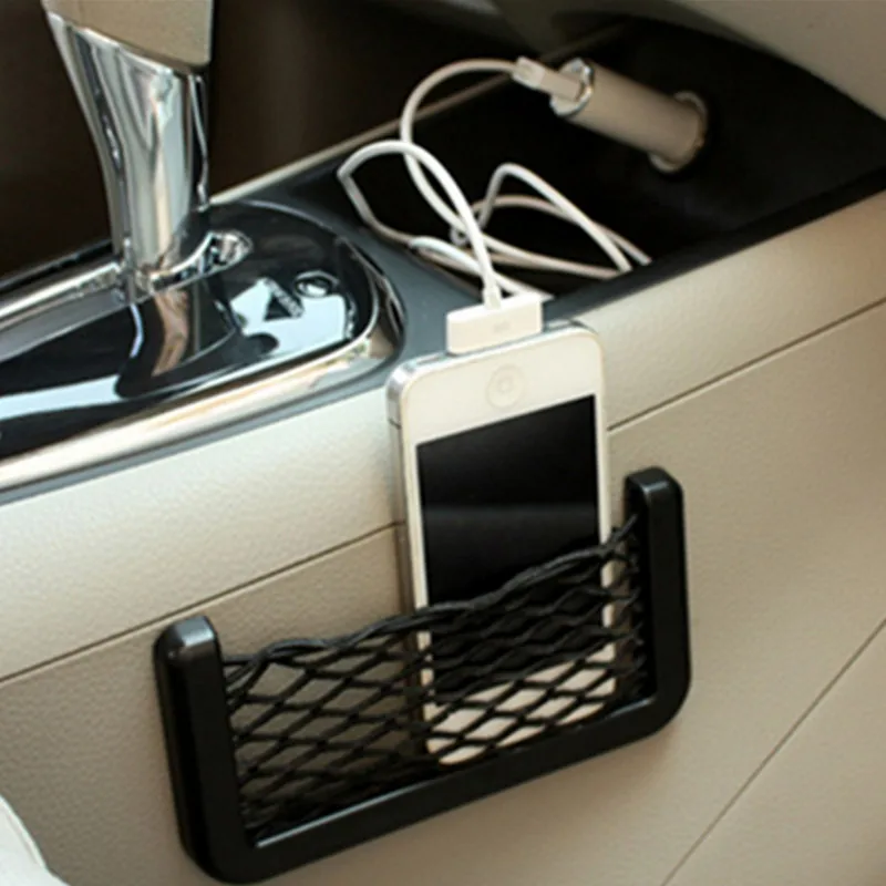 Car Styling Storage Net Box Accessories Sticker For Toyota Prius 4Runner Sienna i-TRIL PRADO Tacoma RAV4 Aygo Auris