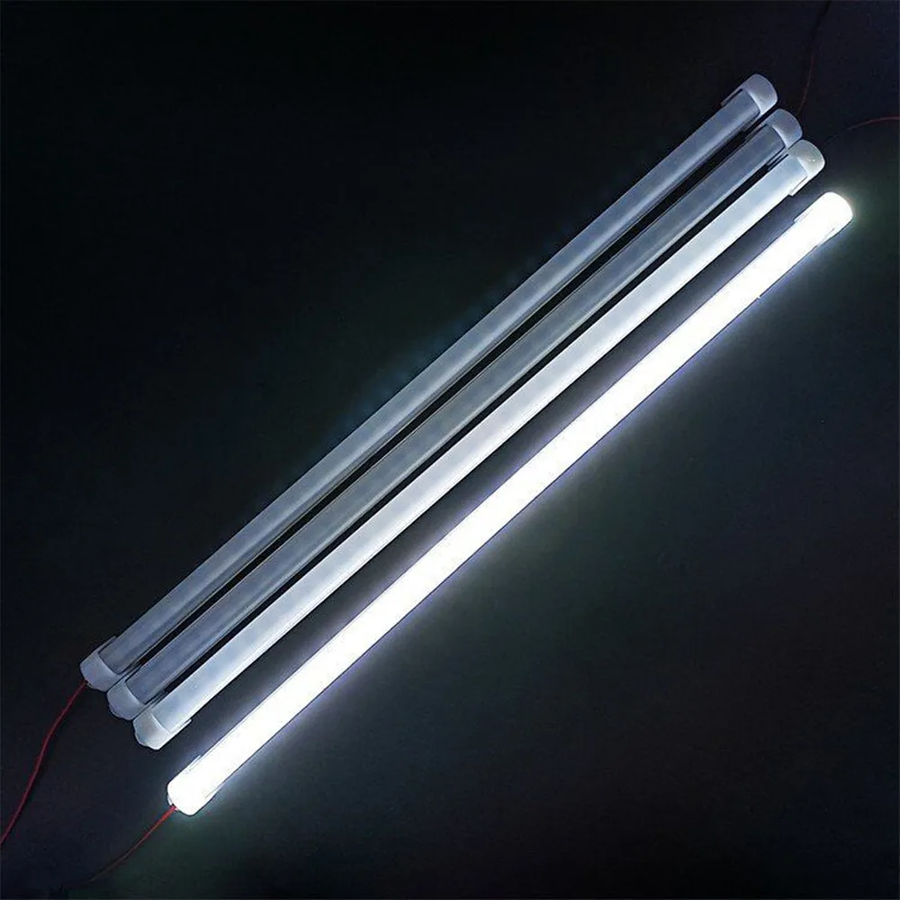 5pcs DC 12V 24V AC 220V SMD 2835 5630 LED Hard Rigid Strip Bar Tube Light Aluminium Shell For Home Kitchen Cabinet Wall Decor
