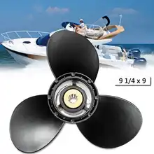 9 1/4x9 лодка подвесная Пропеллер подходит для Suzuki 8-20HP 58100-93723-019 Морской Пропеллер из алюминиевого сплава черный 10 сплайн зуб