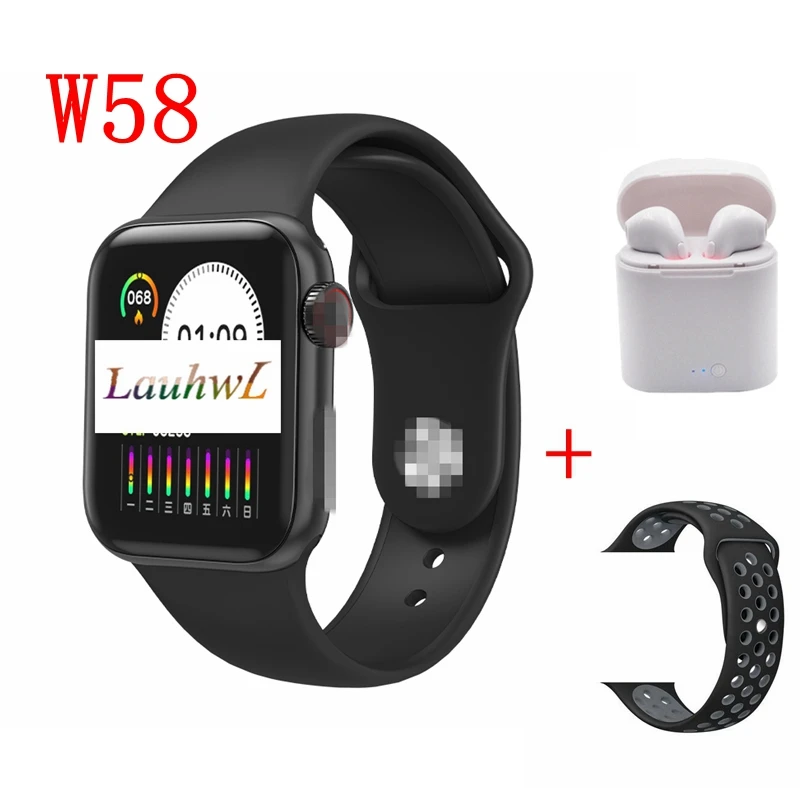 16 IWO 8 pro умные часы W58 40 мм 1:1 сердечного ритма музыка полный сенсорный фитнес-трекер для женщин/мужчин для Apple IOS Android PK W34 IWO 11 P70 - Цвет: 16