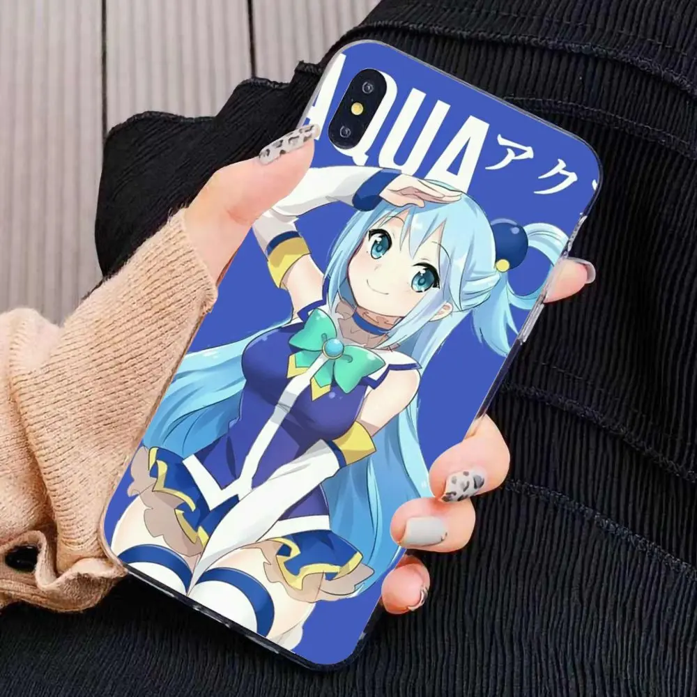 Силиконовый чехол для телефона пастельный милый aqua konosuba аниме Huawei Honor Y5 2018 2019 8S 9X