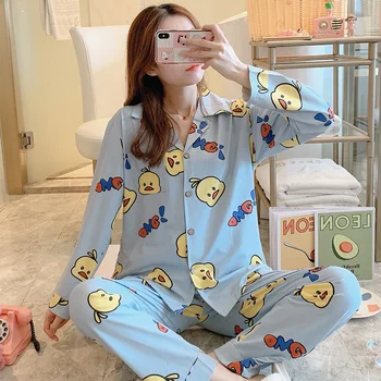 

2020 New Arrival Pajamas For Women Cotton Made Good Quality Wear Comfortable Girl's Night Sleepwear For Spring Summer
