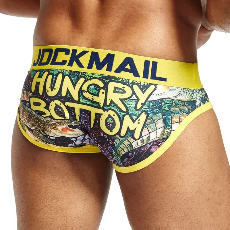 Трусы брифы JOCKMAIL мужские с принтом Брендовое модное пикантное нижнее белье трусы
