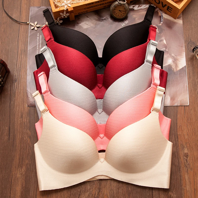 

Seamless Sexy Bras 3/4 Cup Push Up Women Bra Comfortable Breathable Lingerie Wireless Female Bralette Adjustable Girl Brassiere
