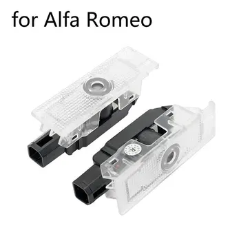

2pcs For Alfa Romeo 159 147 156 Giulietta Giulia Mito Stelvio Brera Led Car Door Welcome Light Logo Projector Laser Door Light