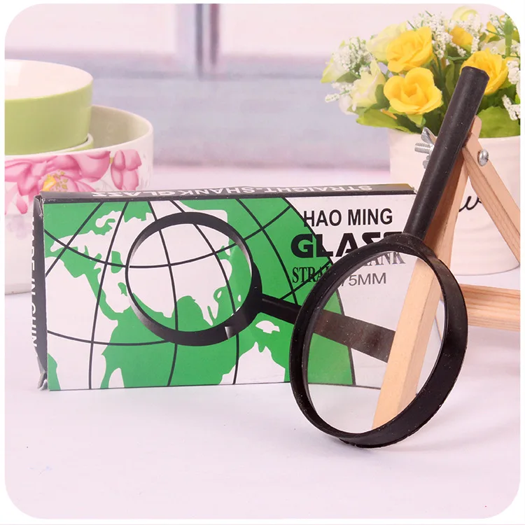 D045 Plastic Magnifying Glass 75 Mm Stall Supply Of Goods Hot Selling 2 Yuan Shop Supply Of Goods Daily Use The Department Store