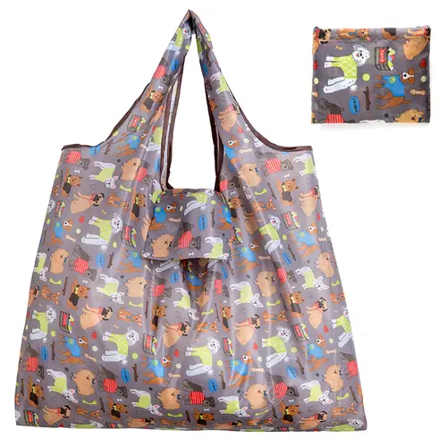 Big Size Thick Nylon Large Tote ECO Reusable Polyester Portable Shoulder Women's Handbags Folding Pouch Shopping Bag Foldable - Image 7