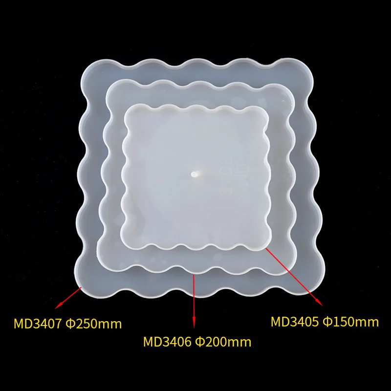DIY Crystal Silicone Mold - Three-Layer Decorative Fruit and Tea Plate