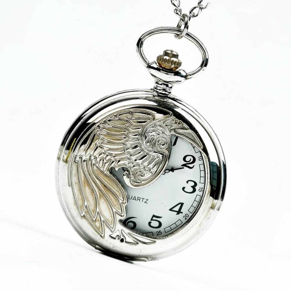 

Quartz pocket watch Luxury Silver Phoenix Carving Pocket Watch Mechanical Automatic Clocks Time Xmas Gift