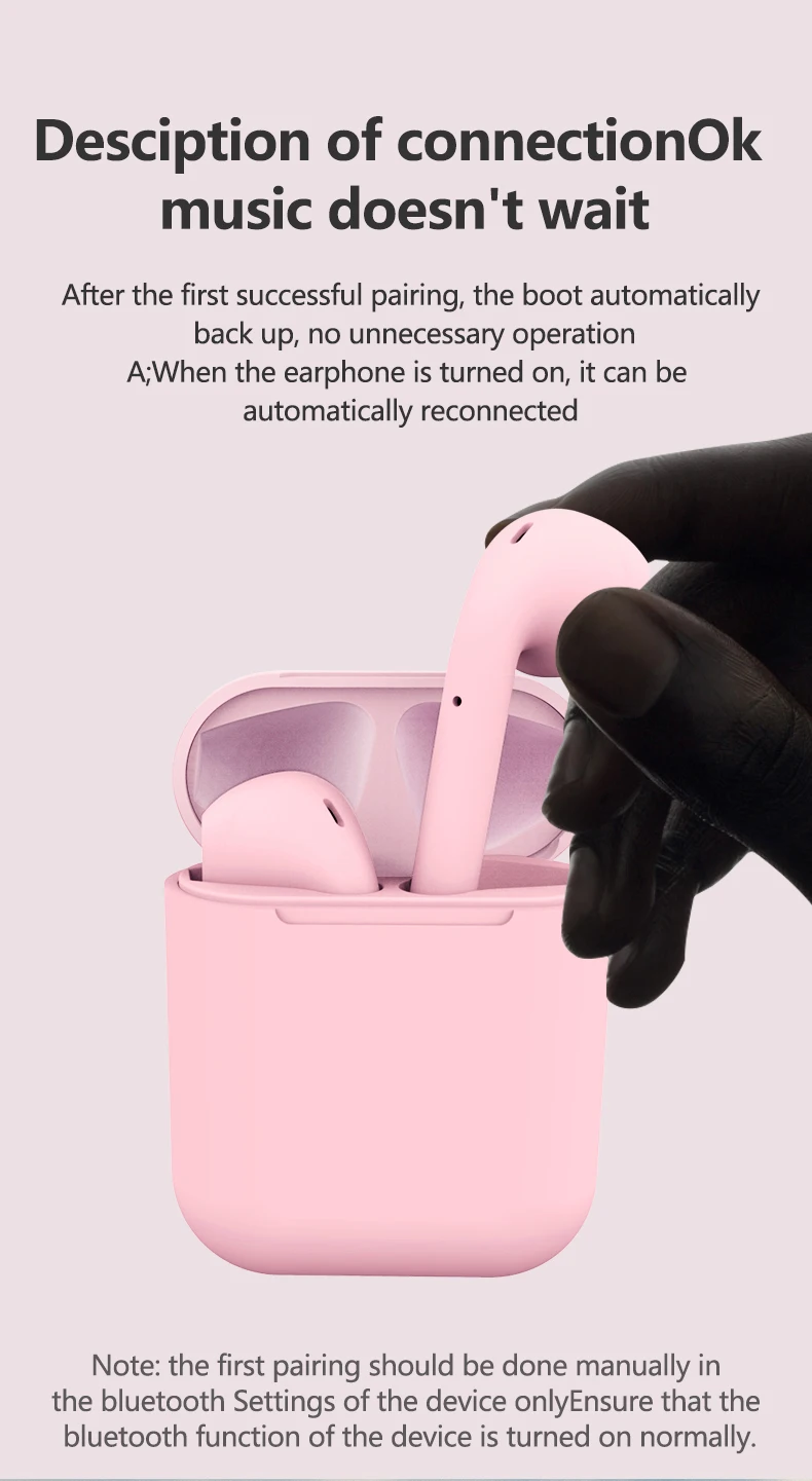 Macarons оригинальные Inpods 12 Беспроводные наушники новейшие Bluetooth наушники 5,0 TWS всплывающая сенсорная гарнитура микрофон для смартфона