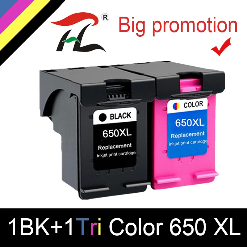 Совместимый с HTL 650XL сменный чернильный картридж для HP 650 XL принтера Deskjet 1015 1515 2515