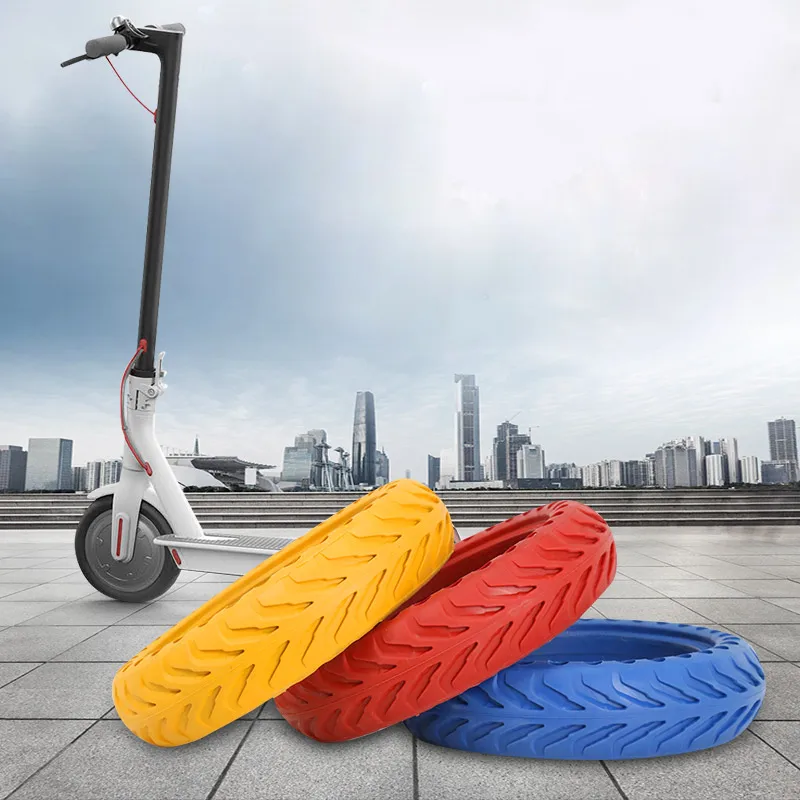 1 шт. для XiaoMi Mijia M365 самокат перфорированные амортизирующие ударопрочные взрывозащищенные Шины пневматическая когда-либо твердая шина