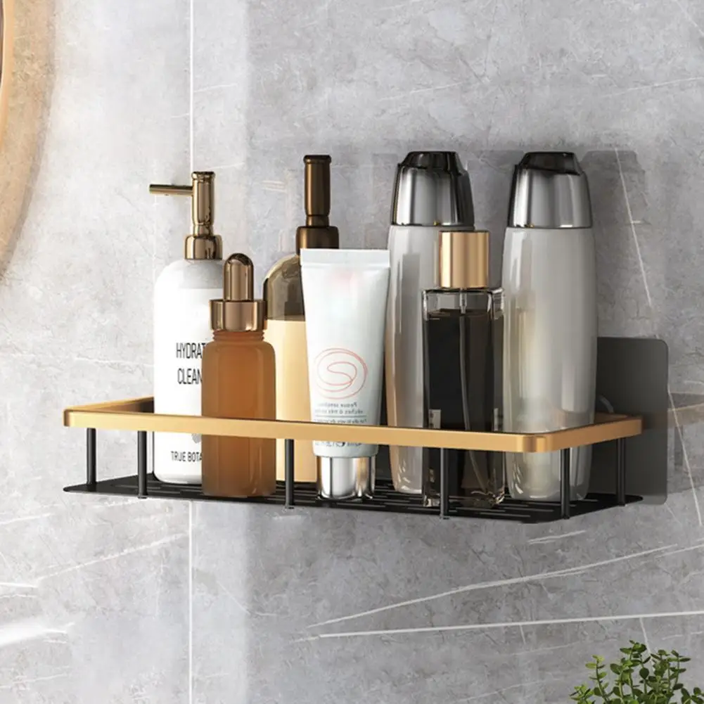 Durable Bathroom Organizer Moisture-proof No Drilling Shampoo Spice Shower Caddy Shower Caddy Bathroom Shelf