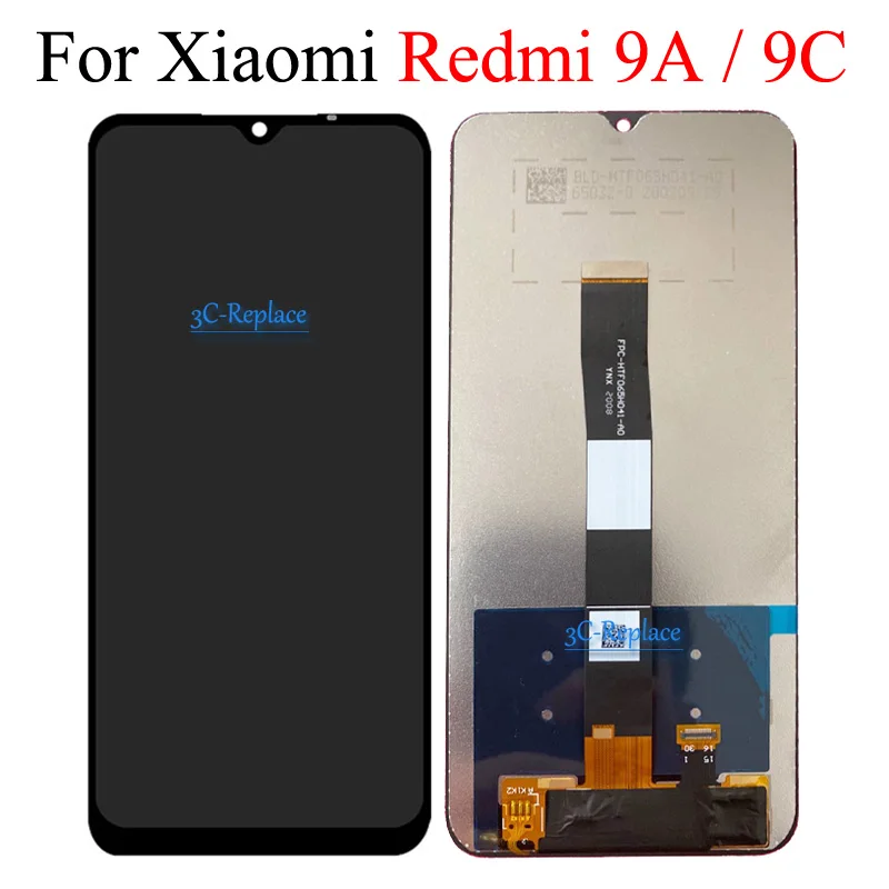 Оригинальный черный ЖК-дисплей 6 53 дюйма для Redmi 9A / 9C Global M2006C3LC M2006C3LG M2006C3MG