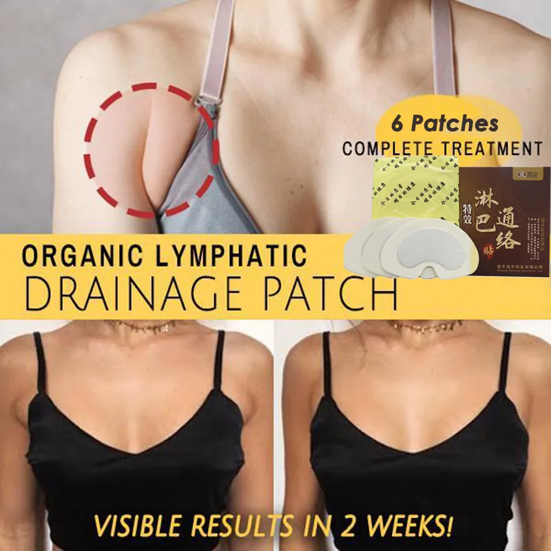 Underarm Pads to Remove The Ugly Fat Herbal Lymph Care Patch,Neck Lymphatic Detox Anti-Swelling Sticker 10 PCS