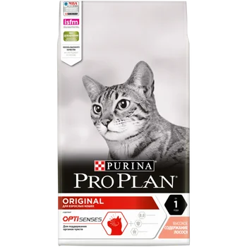 

Pro Plan сухой корм для взрослых кошек от 1 года, с лососем, пакет, 7 кг