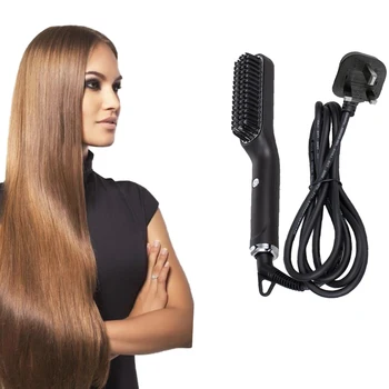 

Fast Hot Hair Straightener Comb Brush Hair Straightener Brush Electric Straightening Comb Heating Hair Straightener Hair Comb