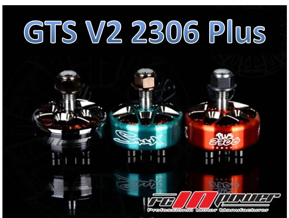 4 шт. бесщеточный мотор RCINPOWER SmooX GTS V2 2306 Plus 1880/2280/2580kv высококлассный свободный